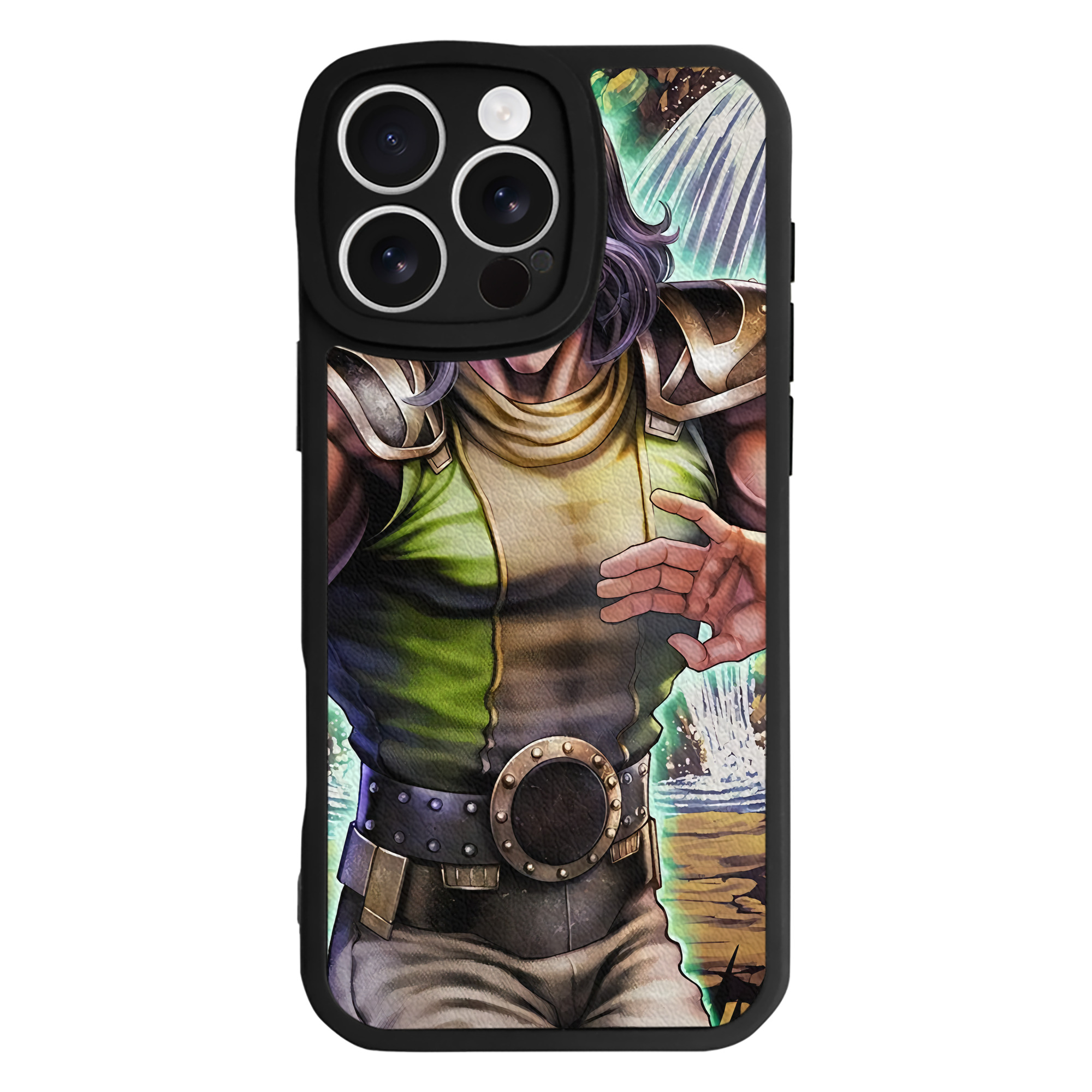 （画像用） 北斗の拳 Fist of the North Star 【iPhone 16シリーズ対応】シリコンスマホケース（レザー調） 材質：シリコン